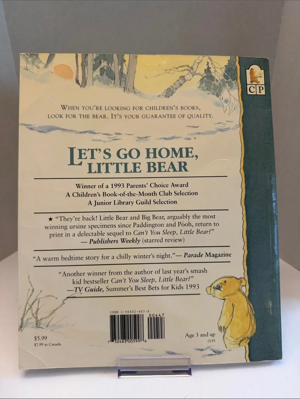 💕5/25💕Let's Go Home, Little Bear - Yellow & Teal Illustrated Children's Book